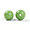 Opaque Solid Color Glass Beads GLAA-N007-10mm-A11-2