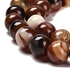 Natural Striped Agate/Banded Agate Beads Strands G-B079-A05-03C-4