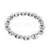 Non-Tarnish 201 Stainless Steel Flat Round Link Chain Bracelets for Women Men BJEW-I316-07A-P-2