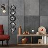 Moon Phase Wood Hanging Wall Decorations HJEW-WH0054-015-7