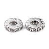 Brass Micro Pave Clear Cubic Zirconia Beads ZIRC-P091-04B-RS-2