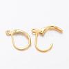 Brass Leverback Earring Findings KK-H670-G-NF-2