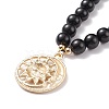 Alloy Moon & Sun Pendant Necklace NJEW-JN03878-6