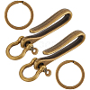 Tibetan Style 2Pcs Alloy Hook Clasps FIND-SC0016-52-1