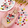 120Pcs 12 Colors Golden Plated Alloy Charms ENAM-SZ0001-64J-5