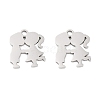 Non-Tarnish 316 Surgical Stainless Steel Charms STAS-C096-09A-P-1