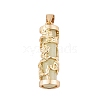 Synthetic Luminous Stone Column Pendants FIND-C058-01G-05-1