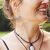 4 Sets 4 Style Tibetan Style Alloy Geometry Dangle Earrings for Women EJEW-AN0003-86-4