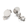 304 Stainless Steel Clip-on Earring Finding STAS-G250-02P-A-3