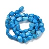 Natural Howlite Beads Strands G-P497-01E-37-3