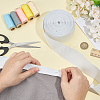 7.25 Yards Elastic Fabrics Nylon Ribbons DIY-MA0007-11-4