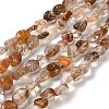 Natural Rutilated Quartz Beads Strands G-P497-01E-78-1