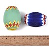 Handmade Millefiori Glass Barrel Beads LA-N002-33-3