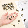 CHGCRAFT 24Pcs 6 Style Alloy Pendants FIND-CA0006-34-3