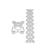 Butterfly & Lace Carbon Steel Cutting Dies Stencils DIY-H106-11-2