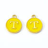 Golden Plated Alloy Enamel Charms ENAM-S118-09T-2