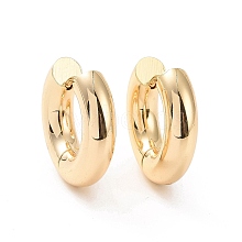 Ion Plating(IP) Brass Thick Hoop Earrings for Women X-EJEW-A083-03G