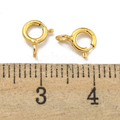 925 Sterling Silver Spring Ring Clasps STER-C005-06G-1