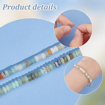 2 Strands 2 Styles Natural Flower Amazonite Beads Strands G-PH0002-31-1