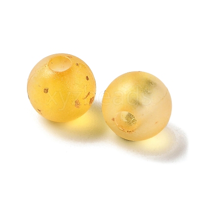 Frosted Transparent Acrylic Beads X1-OACR-F013-13I-1