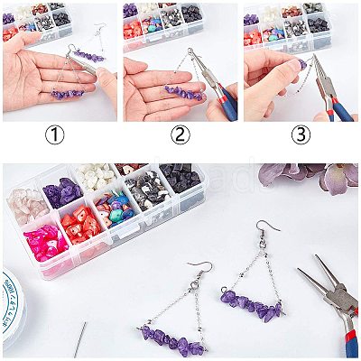 Gemstone Beads and Dyed Shell Beads G-NB0001-50-1