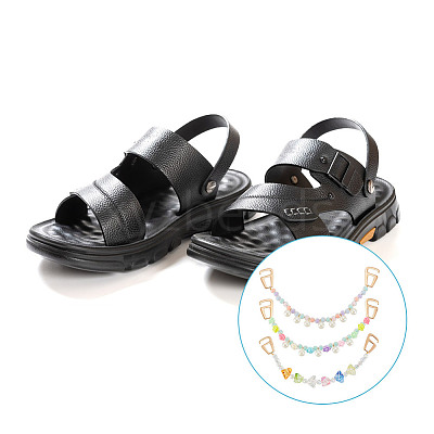 6Pcs 3 Styles Candy Series Acrylic Boot Strap Chains FIND-GO00001-1