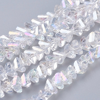 Electroplate Glass Beads Strands X-EGLA-J146-6mm-AB01-1