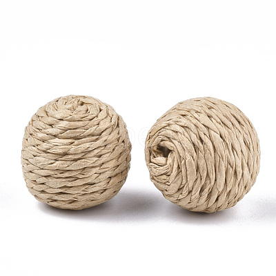 Handmade Woven Beads WOVE-T006-148B-1