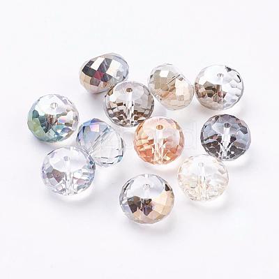 Electorplated Glass Beads EGLA-E005-M-1