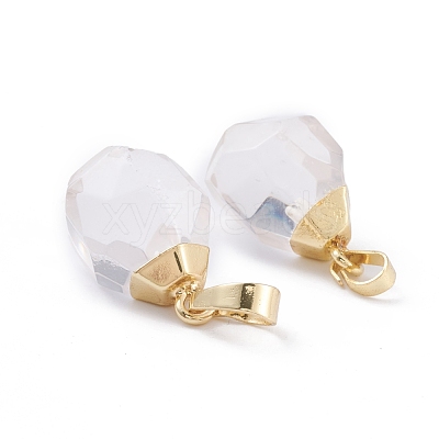 Natural Quartz Crystal Pendants G-G845-07G-06-1
