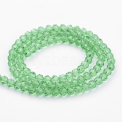 Transparent Glass Bead Strands GLAA-G013-8mm-55-1