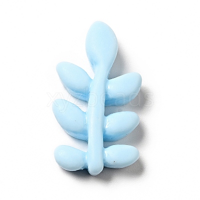 Spring Theme Opaque Resin Cabochons LS-RESI-B012-02G-1
