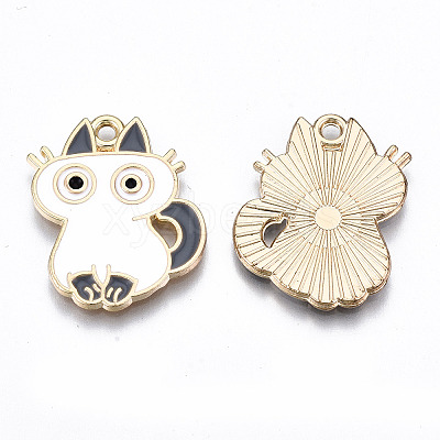 Eco-Friendly Alloy Enamel Pendants LS-ENAM-Q437-030B-NR-1