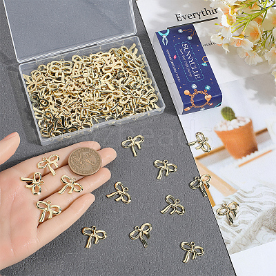 100Pcs Rack Plating Alloy Pendant FIND-SC0012-66-1
