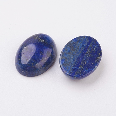 Natural Lapis Lazuli Flat Back Cabochons G-G741-18x25mm-15-1