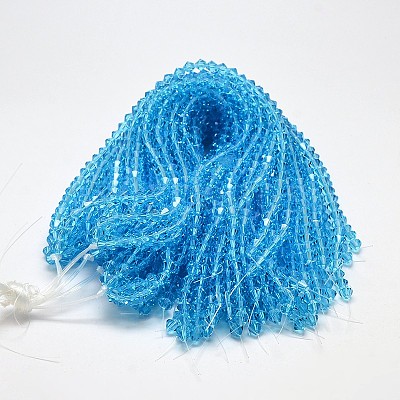 Imitate Austrian Crystal Bicone Glass Beads Strands LS-GLAA-F029-5x5mm-19-1