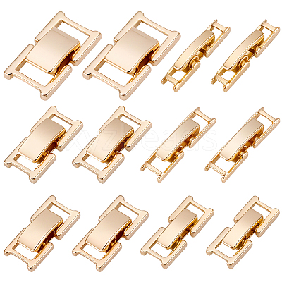 6 Styles Brass Watch Band Clasps KK-BBC0024-21G-1