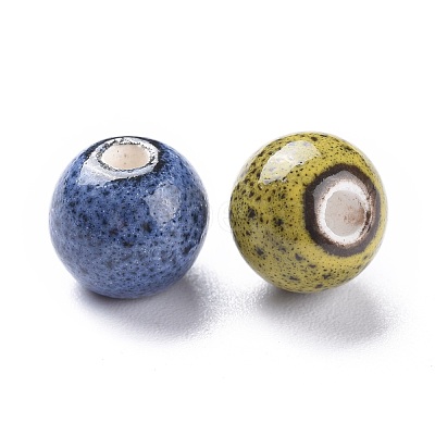 Handmade Fancy Antique Glazed Porcelain Beads PORC-R403-M2-1