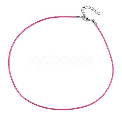 Waxed Cotton Cord Necklace Making LS-MAK-S034-010-1