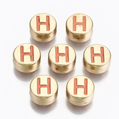 Alloy Enamel Beads ENAM-S122-029H-RS-1