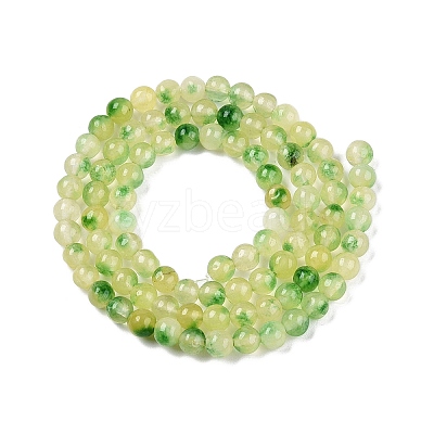 Dyed Natural White Jade Beads Strands G-T140-4mm-A05-1