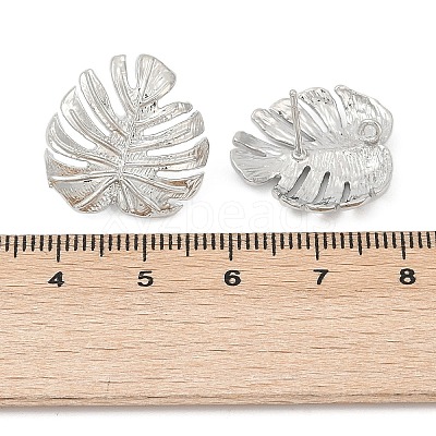 Brass Stud Earring Findings KK-Z099-04P-03-1