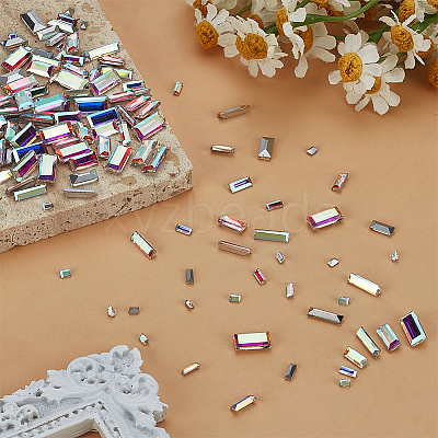 180Pcs 6 Styles Glass Rhinestone Cabochons RGLA-FG0001-26-1