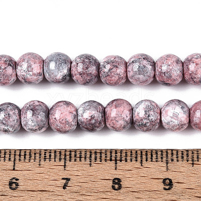 Baking Paint Glass Beads Strands DGLA-N016-6mm-03-1