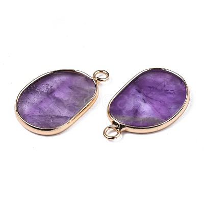 Natural Amethyst Pendants G-S359-317C-1
