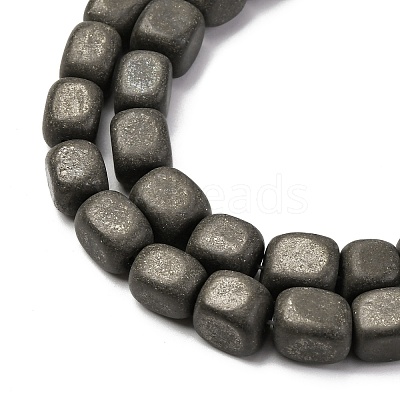 Natural Pyrite Beads Strands G-B155-D12-1