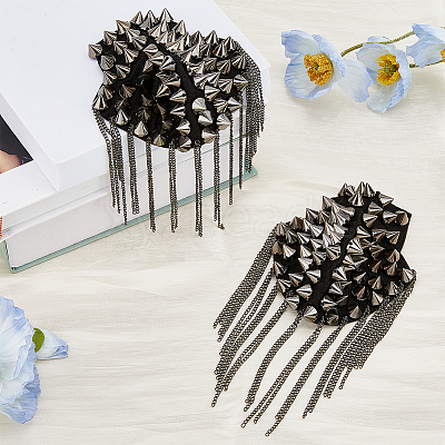 Iron Fashion Tassel Epaulette LS-FIND-WH0152-188-1