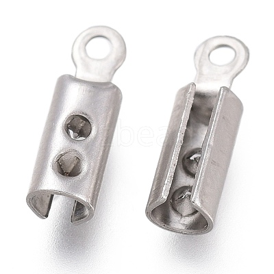 Tarnish Resistant 304 Stainless Steel Folding Crimp Ends STAS-L262-04E-P-1
