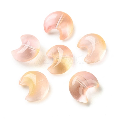 Baking Paint Transparent Glass Beads DGLA-F003-01D-1