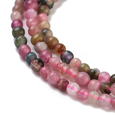 Natural Multicolor Tourmaline Beads Strands G-B088-B02-01-1